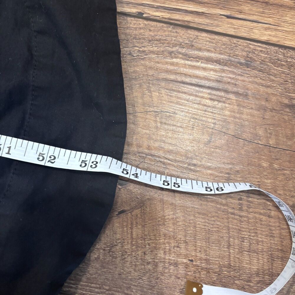 Anthropologie Maeve Clinched Shirt Dress Maxi Black Size Large Flowy Minimalist - Picture 11 of 11